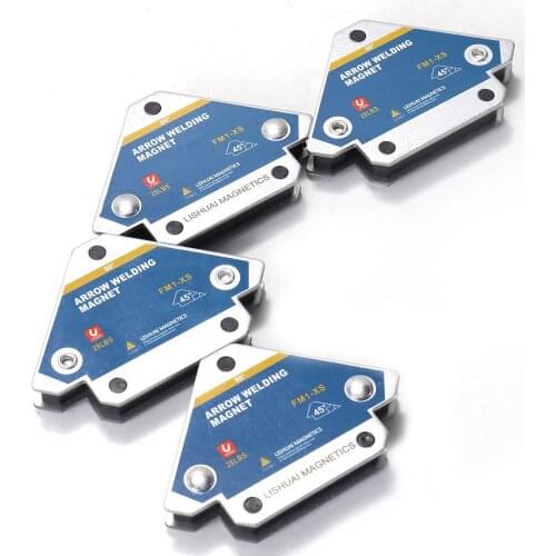 4pcs Magnetic Welding Fixer 45° 90° 135° Multi-angle Magnet Weld Positioner Ferrite Auxiliary Locator Tool Welding Positioner