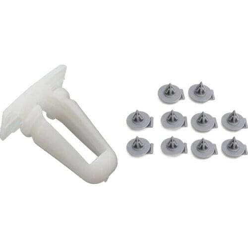 40 Pcs Clips: 30Pcs Door Sill Trim Moulding Fastener Clips & 10 Pcs Fender Flare Moulding Panel Trim Clips