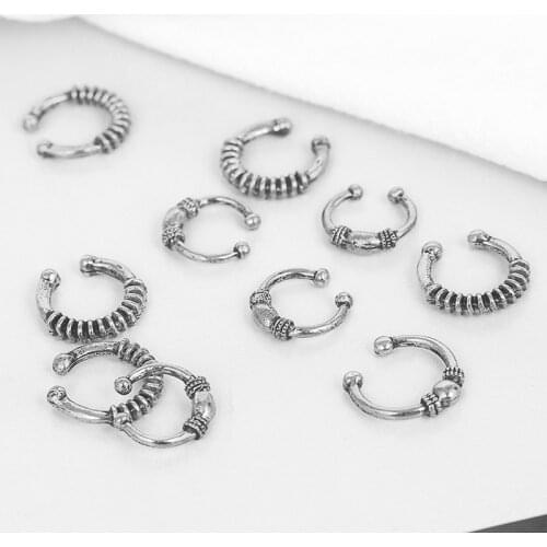 African Metal Hair Braid Dread Dreadlock Beads Clips Rings Cuffs Tubes Charms Dreadlock Dread Hair Braids Jewelry Accessories