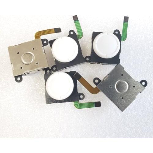 New 3D White Analog Joystick thumb Stick Grip Cap Sensor Module Control Rocker for Nintend Switch Lite Joy-Con Controller Button