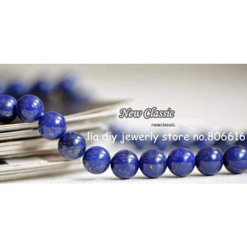 10MM 76Pcs Natural Lapis Lazuli Loose Bead Strands Genstones Precious Stones Jewellery Beads Findings