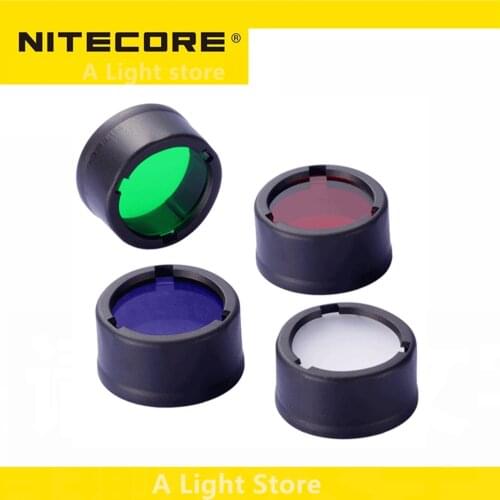 Nitecore Colour Filter(22.5mm) NFR23 NFB23 NFG23 NFD23 suitable for the flashlight with head of 22.5mm