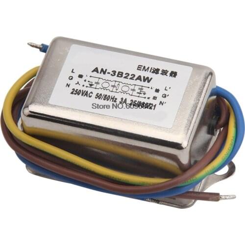 EMI Power Filter AN-3B22AW 3A 6A 10A Double-Section High Performance Filter AN-6B22AW AN-10B22AW