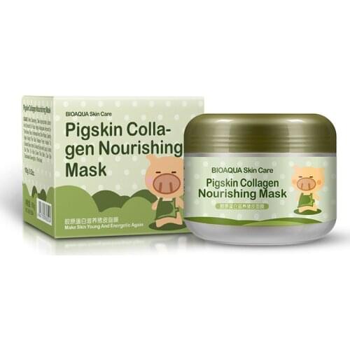 100g BIOAQUA Collagen Face Care Facial Mask Blackhead Remove Whitening Moisturizing Acne Treatment Face Mud Mask