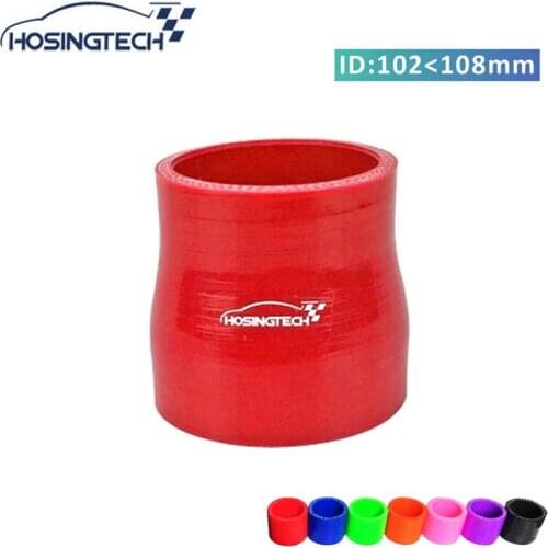 HOSINGTECH-factory price universal 108mm to 102mm 4.25" to 4" straight silicone reducer automotive hose