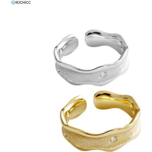 Kikichicc 925 Sterling Silver Geometric Resizable Ring 2020 New Adjustable Rings Luxury Fashion Luxury Women Statement Party