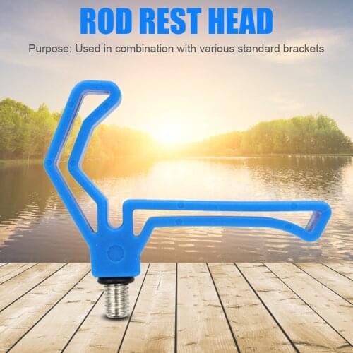 M3/8 Plastic Fishing Rod Rest Holder Bracket Support Outdoor Gripper Head Carp Fish Pole Portable Easy Fishing Carrying