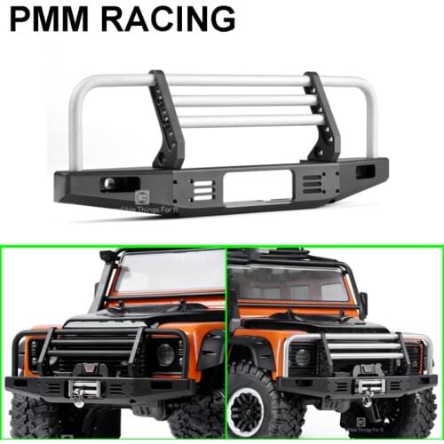 Metal front anti-collision Wilderness bumper For 1/10 RC Crawler Car Traxxas TRX4 SCX10 90046 90047 Upgrade parts Accessories