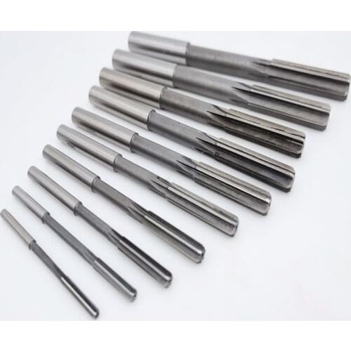 10pcs HSS H7 Straight Shank Milling Reamers Set Mayitr Precision Chucking Machine Cutter Tool 3/4/5/6/7/8/9/10/11/12 MM