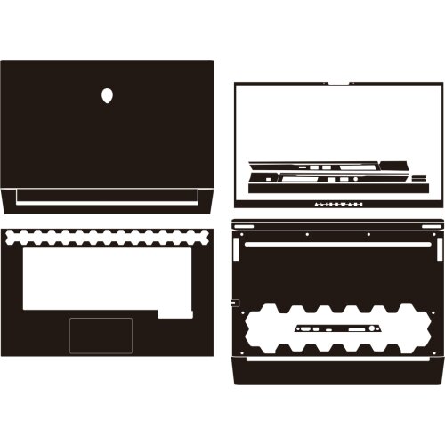 Carbon fiber Laptop Sticker Decal Skin Cover Protector for New 2020 Alienware M15 R3 15.6"