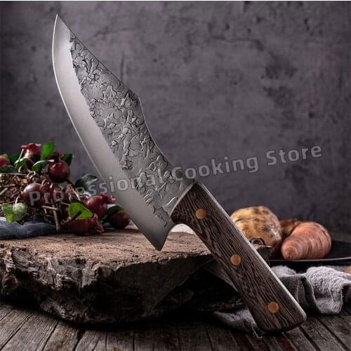 Hand-forged stainless steel boneless knife meat cleaver slicing knife kitchen cooking knife butcher knife