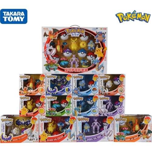 The Original TOMY Pokemon Toy Set Pocket Monster Pikachu Action Figure Game Model Dolls Toys For Childrens Birthday Gift