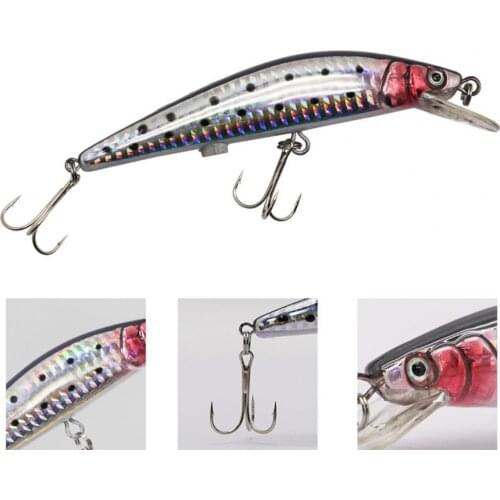 USB Rechargeable LED Twitching Fish Lure Electric Bait Life-like Vibrate Fishing Lure Triple Reble Hook Electronic Fishing Baits