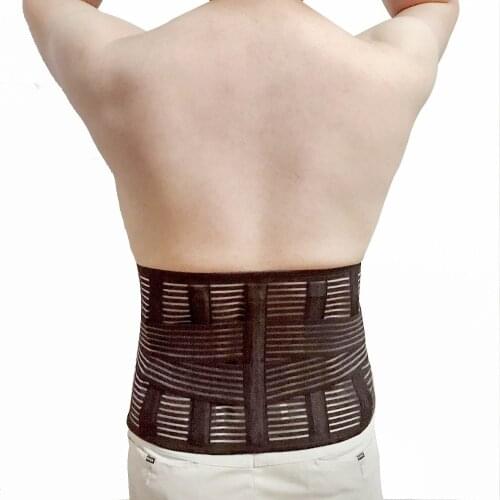 Double-pull Waist Brace Support Belt Strengthen the Lumbar support Lower Back Support Bandage Relieve the Waist Pain XXL
