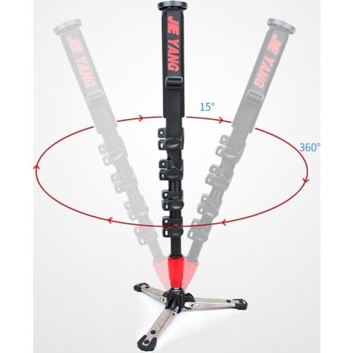 JIEYANG JY0506BT Aluminum Professional Tripod for camera stand / DSLR video tripods no Tripod Head & Carry Bag