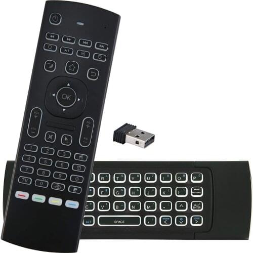 New MX3 Air Mouse Smart Voice Remote Control 2.4G RF Wireless Keyboard Backlit IR For X96Q KM9 A95X H96 MAX Android TV Box