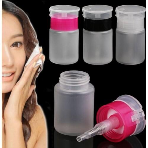 70ml Empty Pump Dispenser Skin Lotion Container Manicure Liquid Gel Polish Remover Makeup Remover Clean Bottle Nail Art Tool