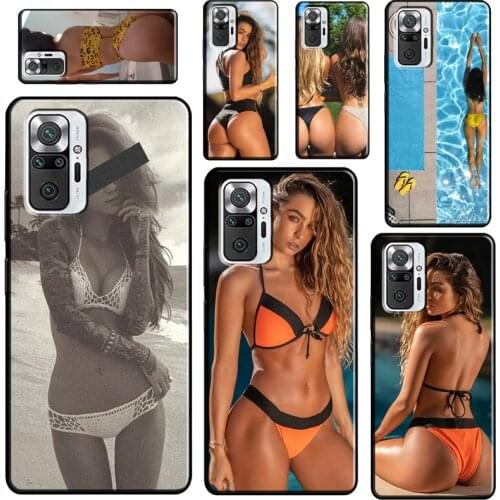 Sexy Bikini Girl For Xiaomi Redmi Note 10 Pro Note 9 Pro 8T 9S Note 8 Pro Phone Case For Redmi 9 9C 9T 9A