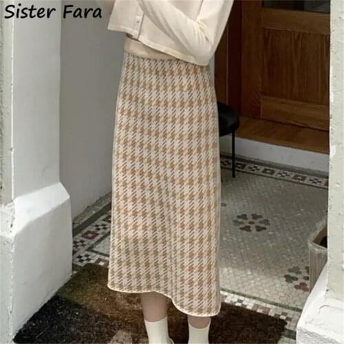 Sister fara Knitted Pencil Skirts