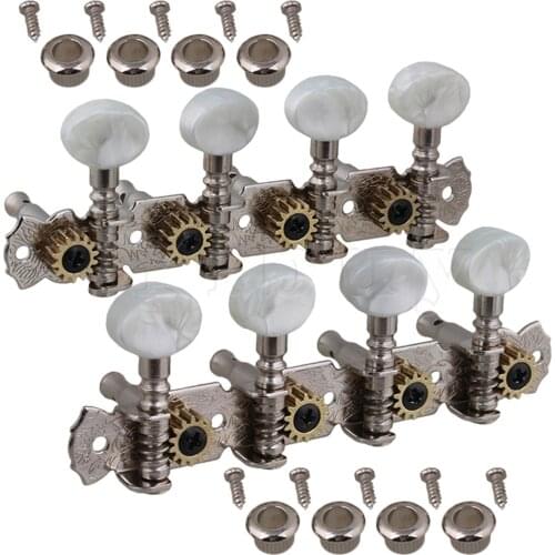 Yibuy 2 Pieces 1L1R Mandonlin Tuning Pegs Machine Heads Mandonlin Tuning Peg Keys