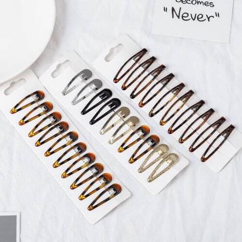 Metal Hairgrip Girls Snap Hair Clips for Children Baby Hair Accessories Women Barrettes Clip Pins JXN121701