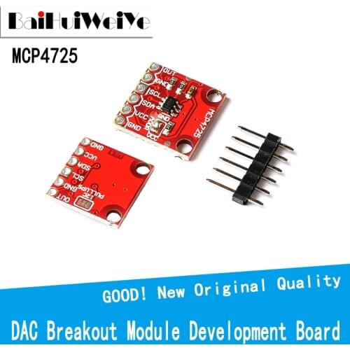 1pcs MCP4725 I2C DAC Breakout Module Development For Arduino 2.7V-5.5V DAC Digital Converter Module