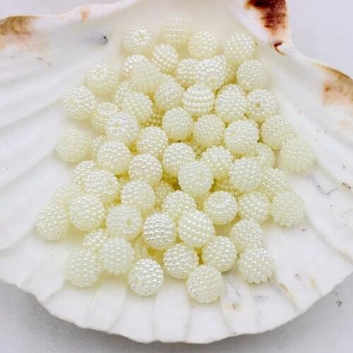 10,12,16,18,20,25mm Bayberry Ball Ivory Color Imitation Pearl Beads Round Beads Fit Europe Beads Jewelry Making