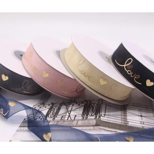 10 Yard Ribbon Confession Bowknot Wedding Gauze Christmas Valentines Day Party Packaging DIY Decoration Lace Crafts Ribbon