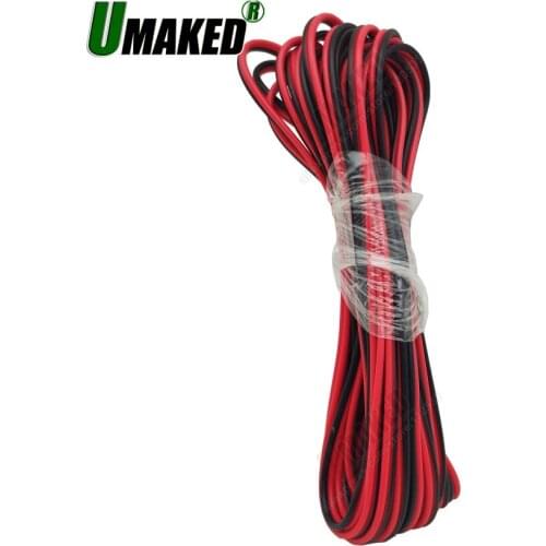 14/16/18/20/22awg 2pin copper wire,extension cable wire, red black LED strip electronic wire cable, DIY connect, Free shipping
