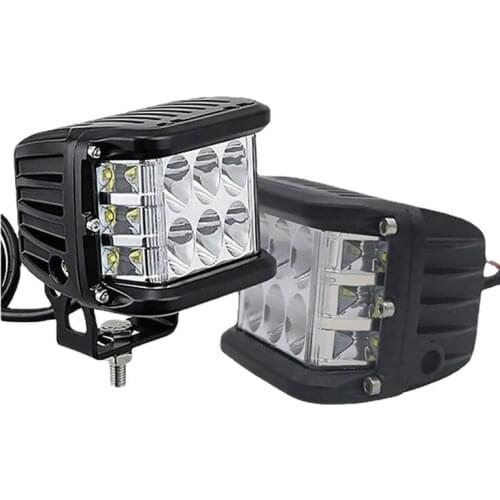 2PCS Waterproof Side shooter Lights 36W LED Combo Work Lights Strobe Lamps Car modified side LED lights For Car off-road trailer