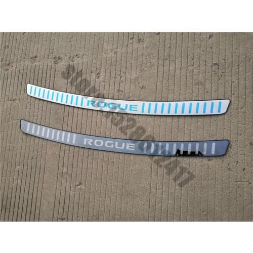 Car styling For 2014-2021 Nissan Rogue t32 Ultra thin stainless steel Rear Bumper Protector Sill Trunk Rear guard Tread Plate