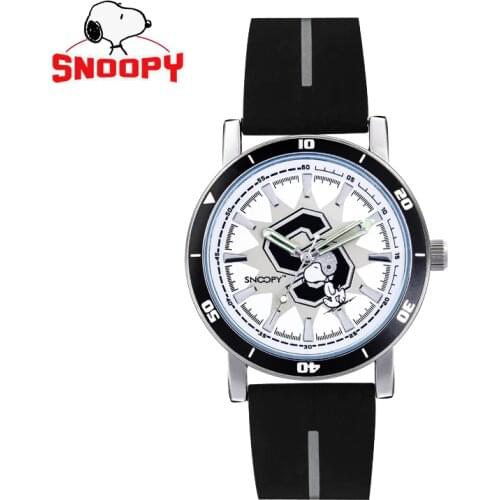 Snoopy men watches Top Brand Men Sport Watches Quartz Wristwatches silicone clock Sport Relogios Masculino