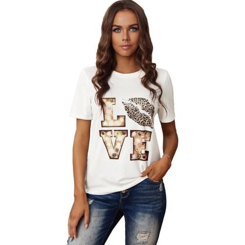 DAGIWAN Women's T-shirts With Inscriptions