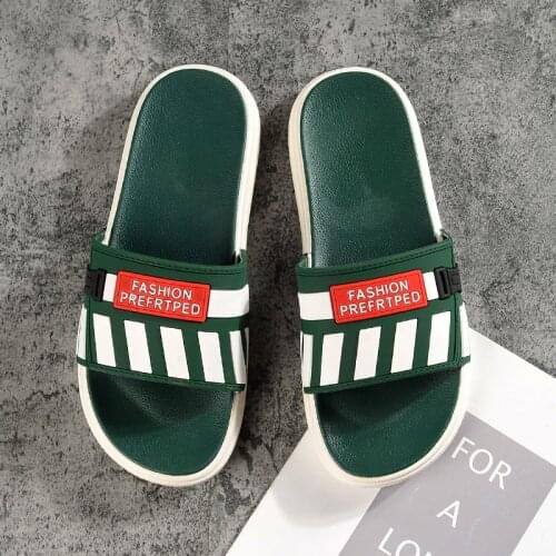 Hot Sale Men Summer Fashion Sandals Hard-Wearing Non-slip Comfortable Beach Shoes Casual Light Pu Slippers Open toe Flip Flop