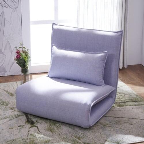 Lazy sofa bed living room multifunctional dual-use simple dormitory folding bed Nordic single folding fabric sofa chair
