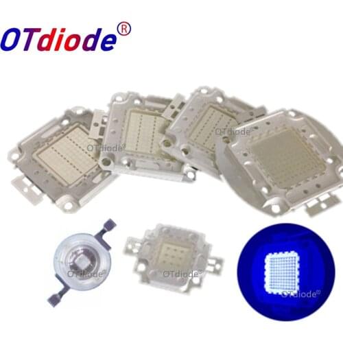 High Power Royal Blue LED Grow Chip 440nm 450nm 1W 3W 5W 10W 20W 30W 50W 100W COB LED Emitter Bulb for DIY LED Plant Grow Light