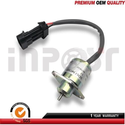 INPOST High Quality In Stock Stop Solenoid Valve Fuel For Kubota 6670602 12V