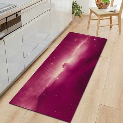 Galaxy Series Home Kitchen Carpet Entrance Doormat Bedroom Hallway Floor Soft Mat Bathroom Water Absorption Anti-Slip Long Rug