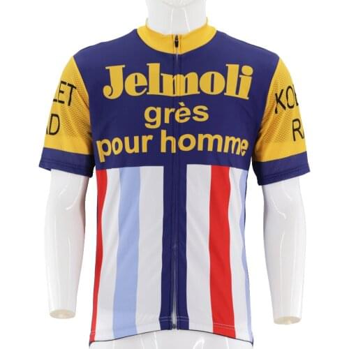 Summer Men vintage cycling jersey road bicycle racing clothes quick-drying anti-sweat mtb bike clothing maillot cycliste homme