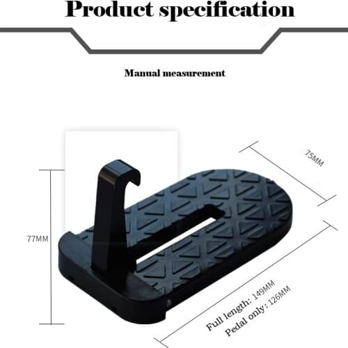 Multifunction Foldable Car Roof Rack Step Car Door Step Universal Latch Hook Auxiliary Foot Pedal Aluminium Alloy Safety Hammer