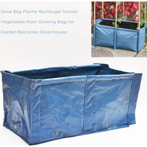 Reusable Large Grow Bag Planter Rectangle Tomato Vegetables Plant Growing Bags For Garden Balconies Greenhouses