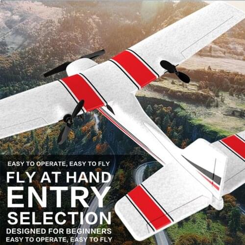 Beginner Electric Airplane RC RTF Epp Foam UAV Remote Control Glider Plane Kit 6-axis Rechargeable Children Flying Aircraft Toy