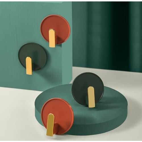 4PCS Nordic Style Wall Door Clothing Hanger Key Holder Storage Organizer Home Decoration Hooks Bathroom Kitchen Accessories