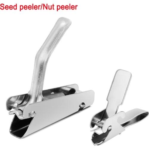 Stainless Steel Sheller Nuts Crackers Opener Pistachio Walnut Plier Clamp Peel Watermelon Melon Seeds Kitchen Tools Accessories