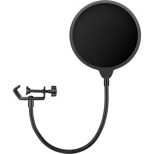 Microphone Filter Mesh, Cantilever Microphone Mesh Cover Bracket, Microphone Burst Prevention for Wind and Noise Recording-Mid