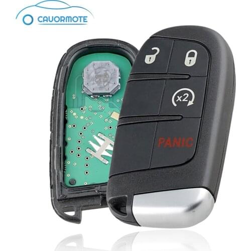 Folding Flipped Remote Key For Dodge Charger Dart Journey Challenger Durango 433MHZ 4 Buttons Smart Central Locking Car Key Fob