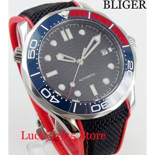 Sport Style Luxury 41mm Mens Watch With Date Window Ceremic Bezel 41mm Wristwatch Sterile Dial
