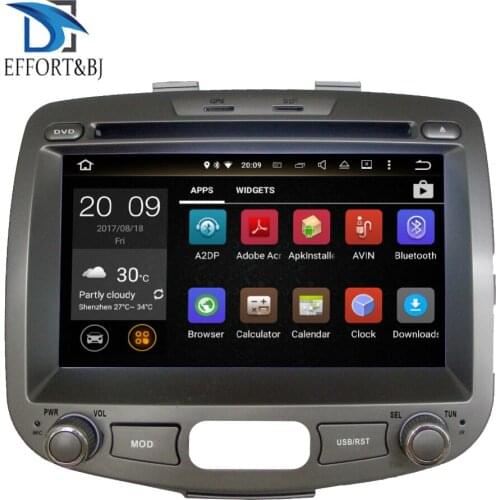Octa Core 1024*600 Android 9.0 Car GPS Navigation DVD Player For Hyundai I10 2007-2013 car stereo auto navi autostereo Head unit