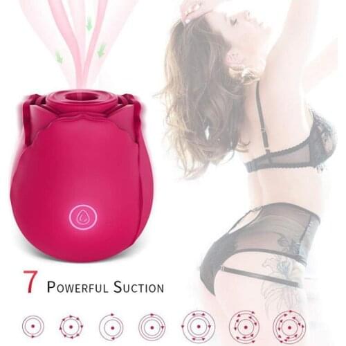 Inhalation Sucking Vibrator Egg Magnetic Charging Rose Shape Vibrating Masturbation Device Adult Products Sex Toys for Women