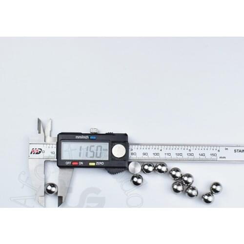 11.5mm 0.4527559(inch) 10pieces Chrome Steel ball Diameter:11.5mm Precision :G10-Grade